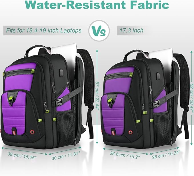 Z-MGKISS Extra Large Laptop Backpack, Water-Resistant 18.4-19 Inch Travel - Image 2