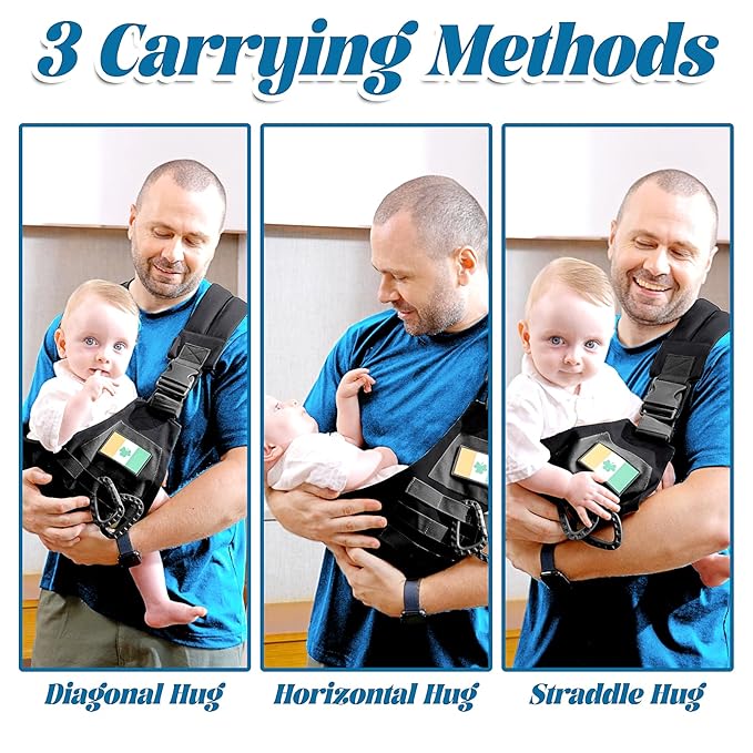 Baby Sling Carrier, Adjustable Non-Ship Hip Seat Toddler Carriers - Image 7