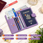 Melsbrinna Premium Leather Passport Holder Covers Case, Waterproof Rfid - Image 2