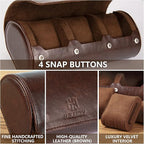 Watch Roll Travel Case: 3 Slot Watch Box Organizer - Image 4