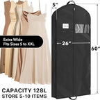 Simple Houseware 60-Inch Travel Garment Bag, 3 Pack - Image 2
