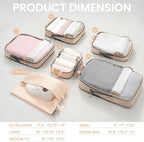 BAGAIL 6 Set Ultralight Compression Packing Cubes Packing Organizer - Image 2