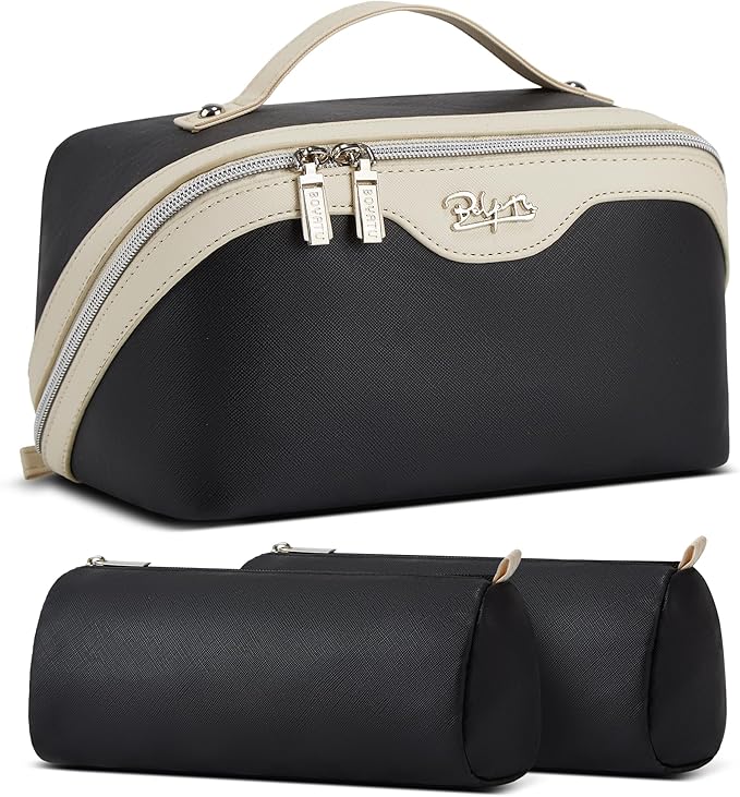BOYATU Travel Makeup Bag Organizer Cosmetic Bag: 3 Pcs Set Make up Bags by BOYATU