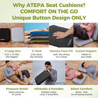 ATEPA Inflatable Stadium Seat Cushion, Self-Inflating Memory Foam Stadium Seats - Image 6