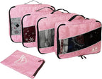 5 Set Packing Cubes for Travel Large Suitcase Luggage Organizer Bags Travel - Image 3