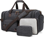 Mens Duffle Bag for Travel 3Pcs Set Travel Bags for Men 60L Expandable Canvas by Yamons