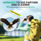 10x25 Compact Binoculars for Adults and Kids, Large View Waterproof Small - Image 2