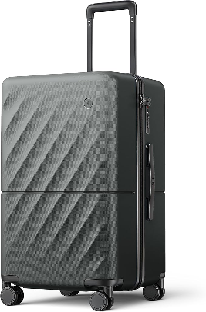 NINETYGO Trunk Luggage 22 Inch, Small Checked Luggage by NINETYGO
