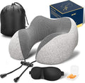 MLVOC Travel Pillow 100% Pure Memory Foam Neck Pillow, Comfortable & Breathable by ProfessionalMemoryFoamProductsManufacturers