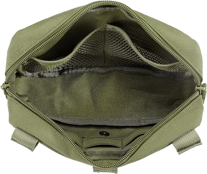 Tactical Molle Admin Pouch Utility Laser Cut EDC Tool Pouch Bag Horizontal - Image 3