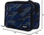 PackIt Freezable Classic Lunch Box, Sporty Camo Charcoal Navy, Built - Image 9