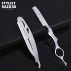 Hair Scissors Kit – 10 Pieces Stainless Steel Precision Shears for Dry & Wet Hair, Professional and Personal Hair Cutting Set for Men and Women, Sharp Barber Tools with Accessories