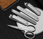 Konovo 5-Piece Nail Clippers Set，Stainless Steel Manicure Kit, Nail Grooming - Image 6