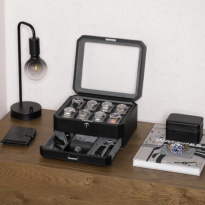 ROTHWELL 8 Slot Leather Watch Box - Image 2