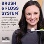 MOUTHWATCHERS Soft Flossing Toothbrushes, Value Pack of 4, Manual Toothbrush - Image 3