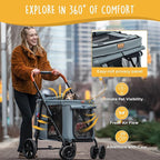Scout Pet Stroller, 4-Wheel Design - Image 5