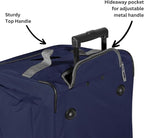 Olympia U.S.A. 29 inch Jumbo Size 8 Pockets Wheeled Rolling Duffel Bag Water - Image 5