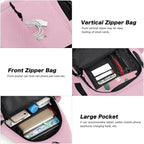 MOSISO Sling Backpack, Canvas Crossbody Hiking Daypack Bag - Image 4