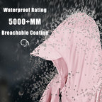 Coralrain Hooded Rain Poncho Lightweight Waterproof Unisex Raincoat Jacket - Image 2