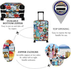 Explore Land Travel Luggage Cover Suitcase Protector Fits 23-26 Inch Case - Image 3