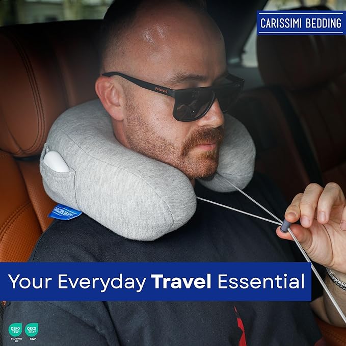 Travel Pillow with Bag – Compact Memory Foam Neck Pillow - Image 5