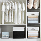 Fabric Storage Cubes with Clear Windows and Lids, Decorative Storage Boxes - Image 5