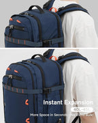 Tolaccea Travel Laptop Backpack, TSA Flight Approved Carry On Travel Duffel - Image 4