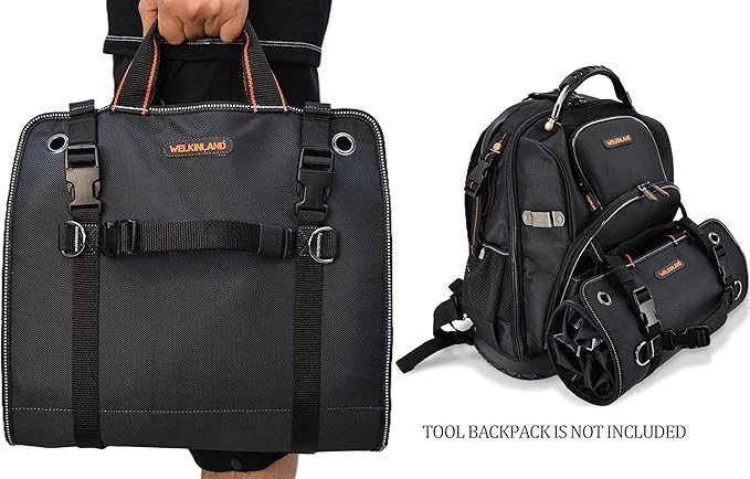 WELKINLAND Men's Tool Roll Organizer, Roll-Up Bag - Image 4