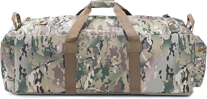 Large Military Duffle Bag Tactical Gear Load Out Bag Deployment Cargo Bag - Image 4