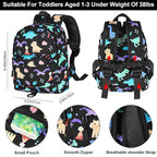 Accmor Toddler Backpack with Leash, Cute Dinosaur Kids Backpack + Anti Lost - Image 2