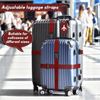 Weewooday 8 Pcs Luggage Straps Suitcase Tags Set - Image 5