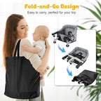 Hook On Chair with Removable Dining Tray, Folding Baby Chair, Portable Table - Image 6