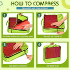 5 Pcs Packing Cubes for Suitcase Large Travel Cubes Carry on Luggage Organizer - Image 4