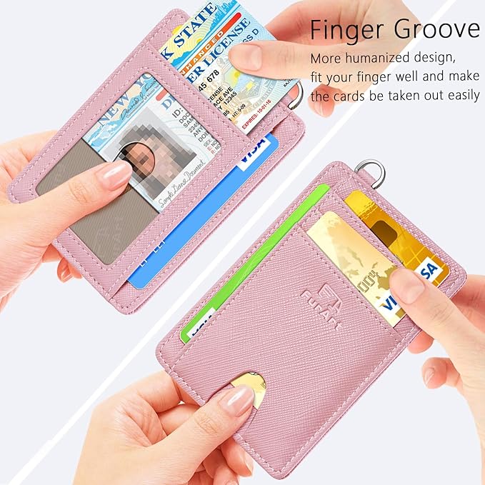 FurArt Slim Minimalist Wallet, Front Pocket Wallets, RFID Blocking, Credit Card - Image 3