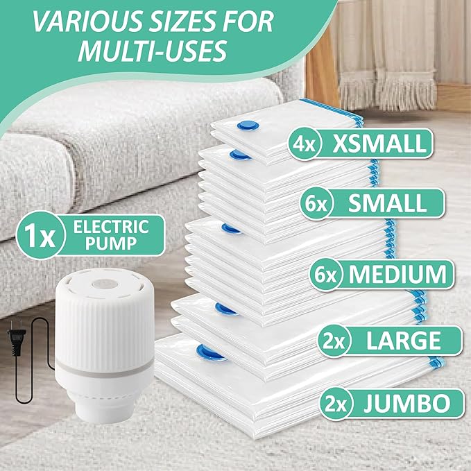Cozy Essential 20 Pack Vacuum Storage Bags - Image 4