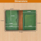 LEATHER VILLAGE Leather Passport Holder Cover – Travel Wallet - Image 3