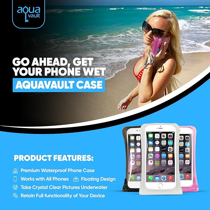 AquaVault 100% Waterproof Floating Smart Phone Case & Money Pouch - Image 4