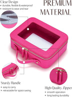 Popvibe Clear Makeup Bag Travel Cosmetic Case Transparent Toiletry Bag - Image 2
