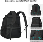 Hanke College Laptop Backpack Multi-Pocket, 18-Inch Large Travel Backpack - Image 7