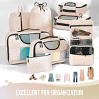 Veken 8 Set Packing Cubes, Travel Gifts - Image 2