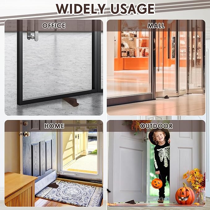 Frienda 12 Pcs Jumbo Door Stoppers Heavy Duty Door Stopper Tall up to 2inch - Image 7