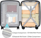 Hanke Hard Shell Luggage Sets 2 Pieces, Carry On and Checked Luggage Sets - Image 6