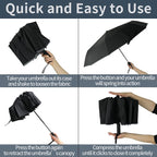 BAODINI Small UV Protection Travel Umbrella Compact - Image 5