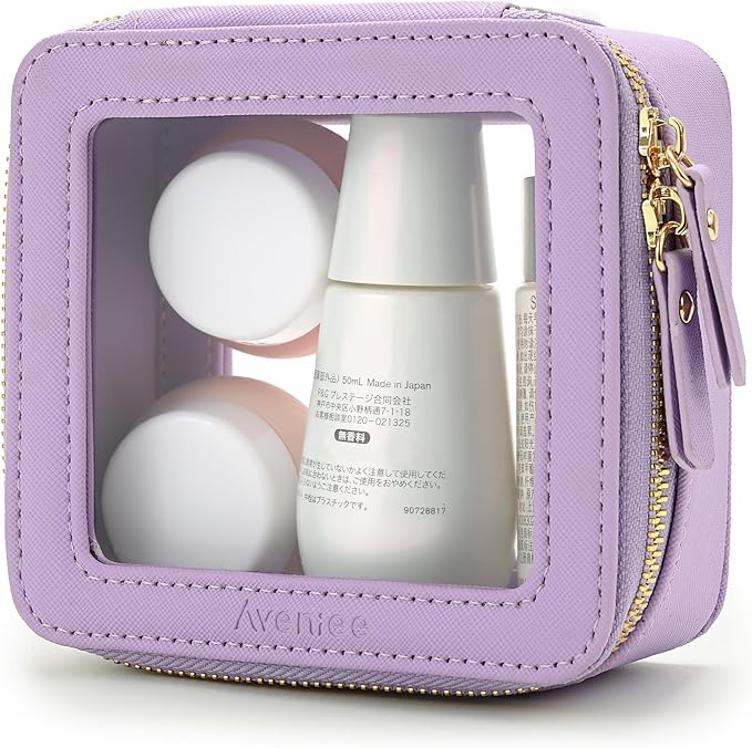 Aveniee Mini Clear Makeup Bag, Small Cosmetic Bags Travel Toiletry Pouch - Image 7