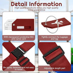 Weewooday 8 Pcs Luggage Straps Suitcase Tags Set - Image 3