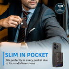 Airtag Wallet for Men, with Money Clip Gift Boxed, Slim Front Pocket Wallet - Image 8