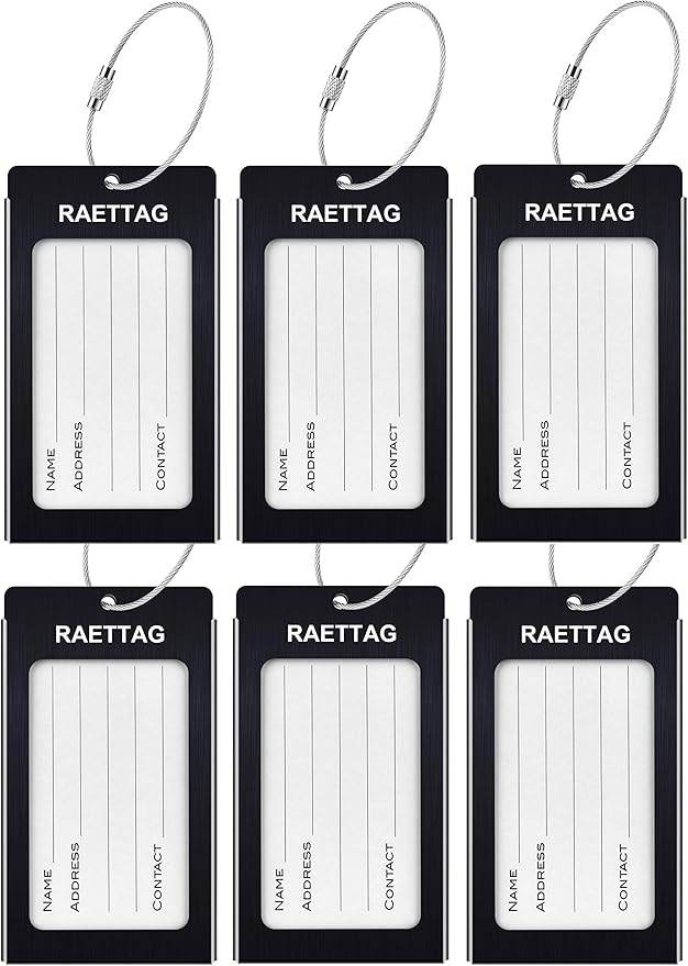 Luggage Tags Metal Suitcase Tags Travel Bag ID Identifier Luggage Tag by WeBravery