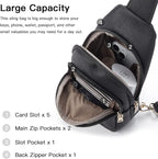 Telena Small Sling Bag for Women Leather Crossbody Fanny Packs Chest Bag for - Image 3