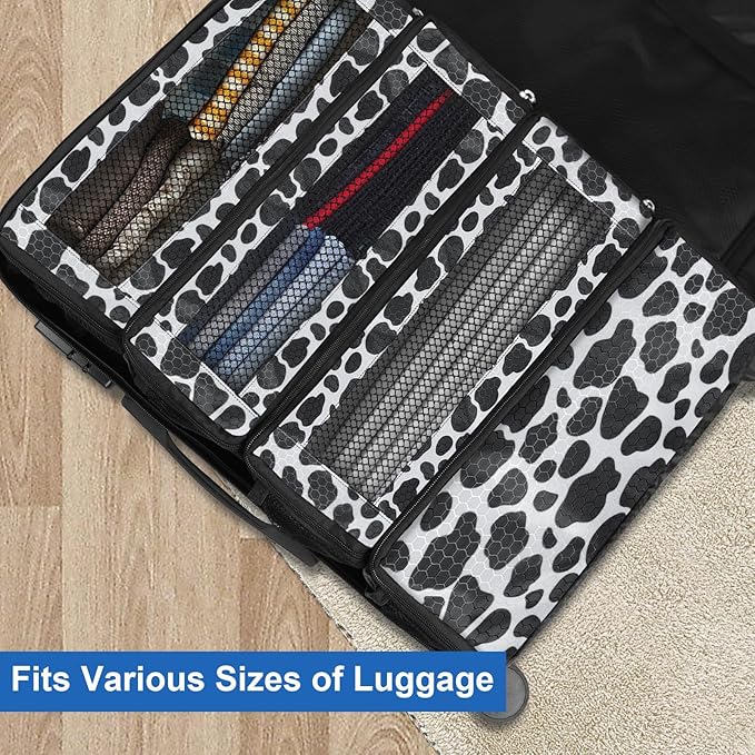 Suitcase Organizer, Travel Luggage Organizer Portable Hanging Travel Shelves - Image 2