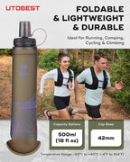 UTOBEST 500ml Soft Flask, 2 Pack Flexible TPU Hydration Water Bottle, - Image 5